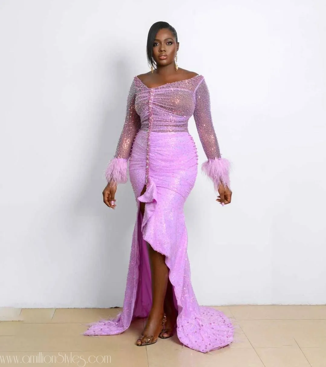 Exquisite Nigerian Lace Asoebi Styles-Volume 45