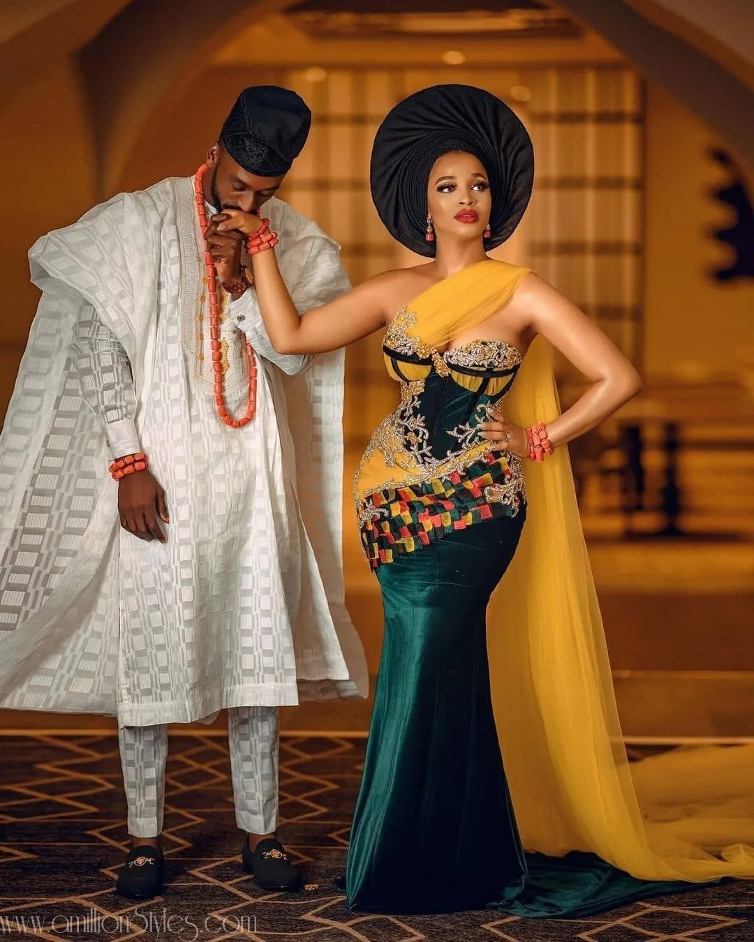 Exquisite Nigerian Lace Asoebi Styles-Volume 45