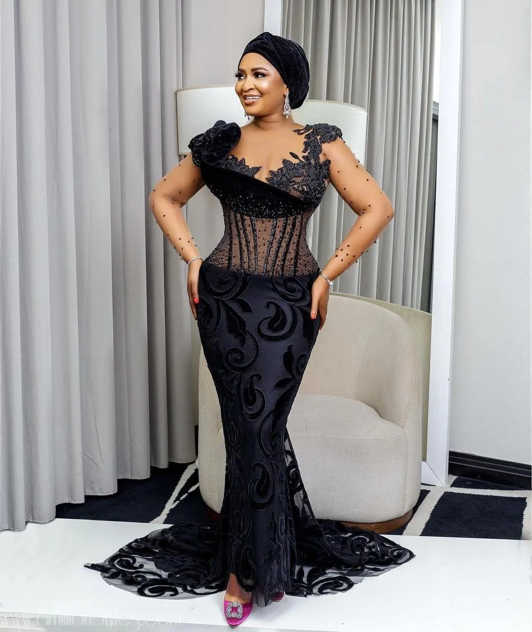 Exquisite Nigerian Lace Asoebi Styles-Volume 47