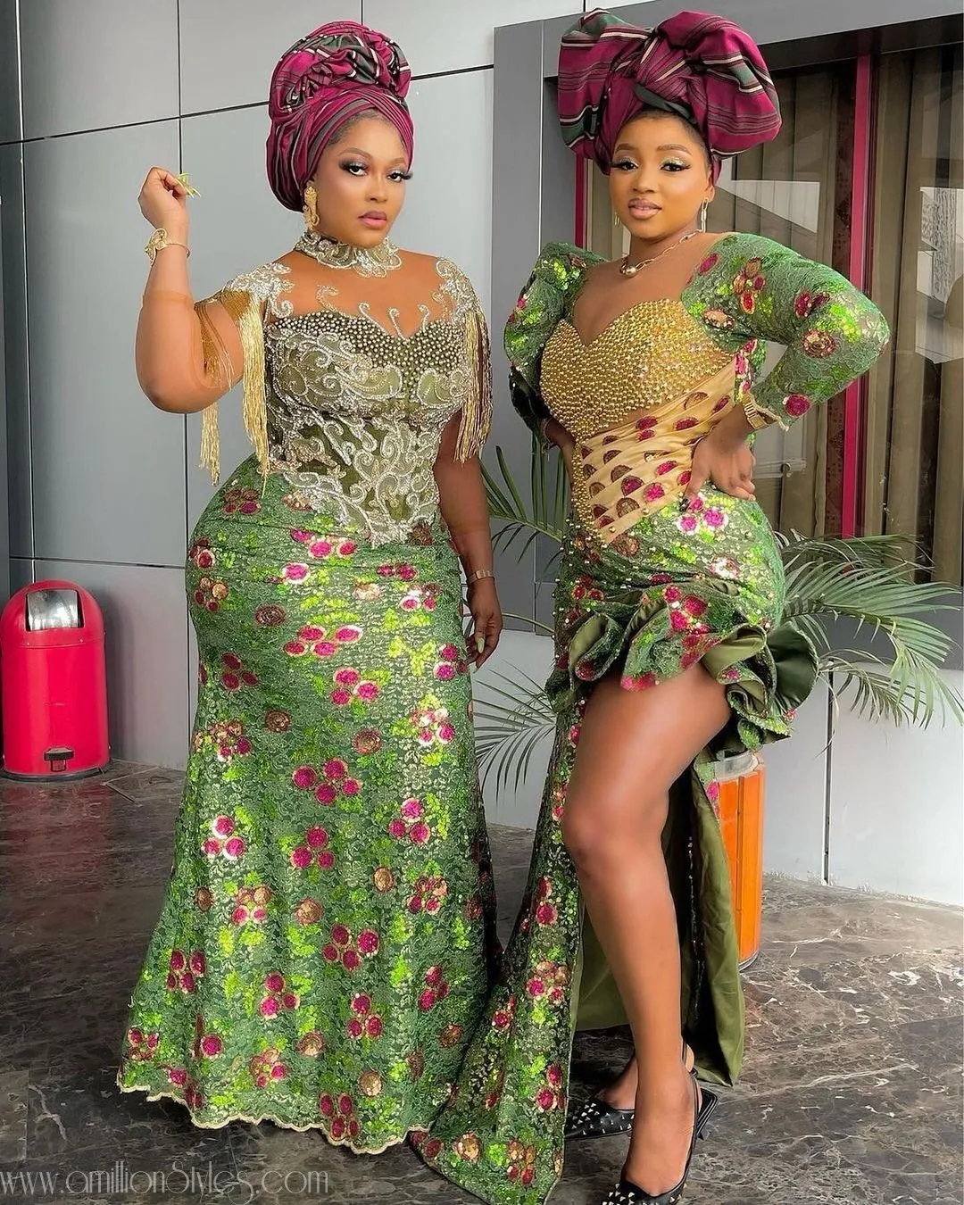 Exquisite Nigerian Lace Asoebi Styles-Volume 47