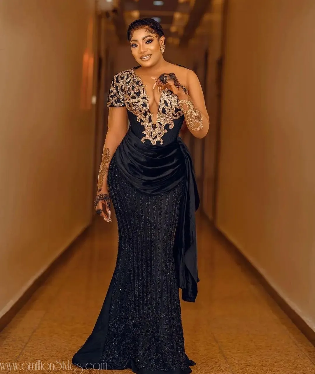 Exquisite Nigerian Lace Asoebi Styles-Volume 47