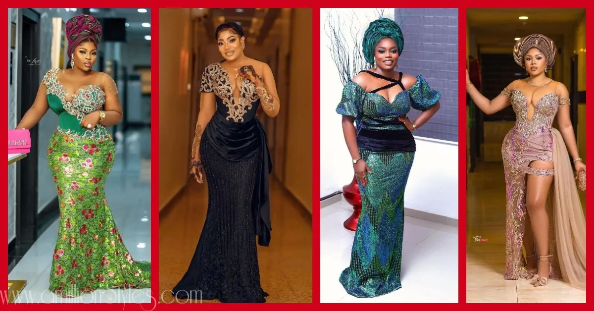 Exquisite Nigerian Lace Asoebi Styles-Volume 47