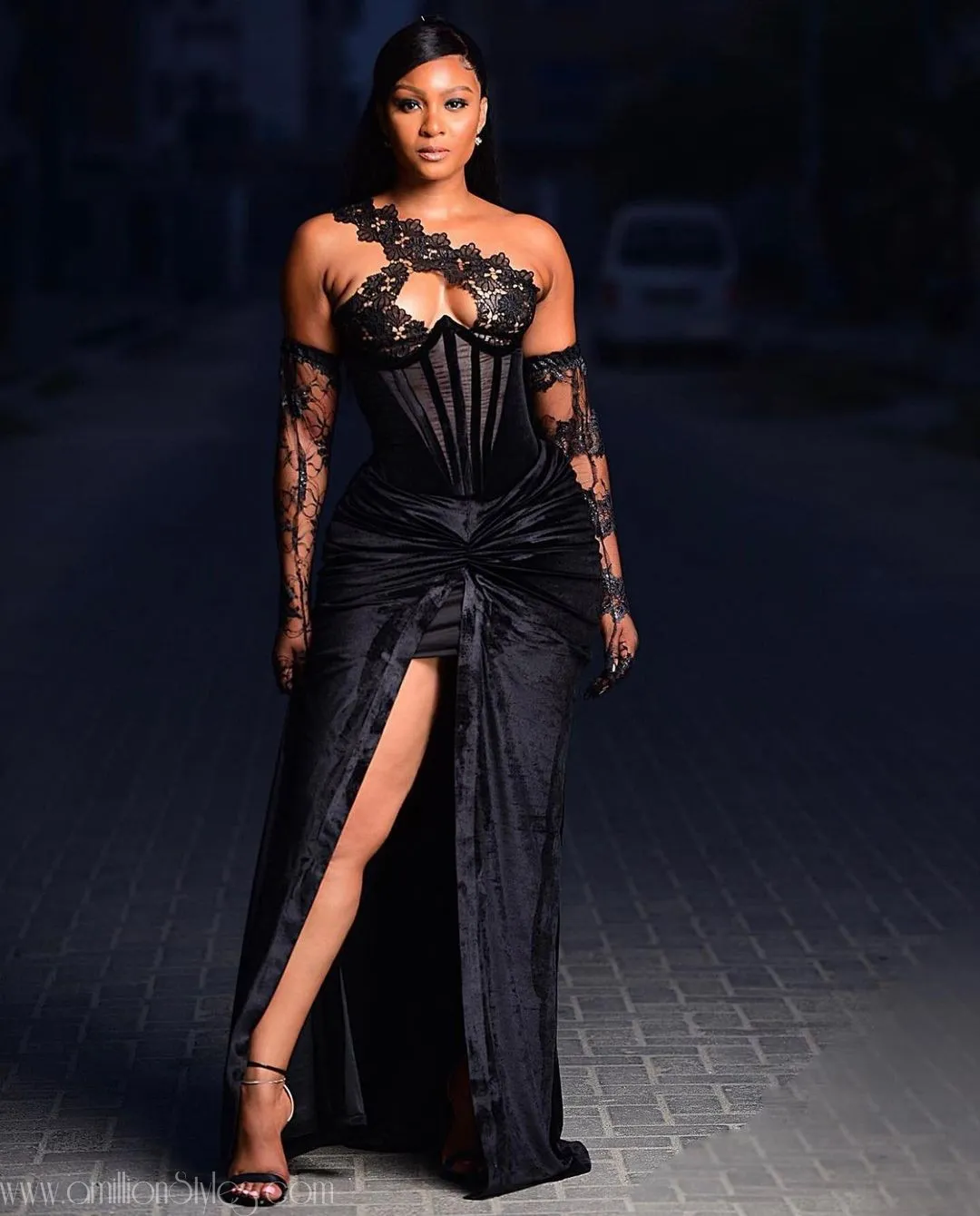 Osas Ighodaro Brought The Heat In This Black Tolu Bally Dress