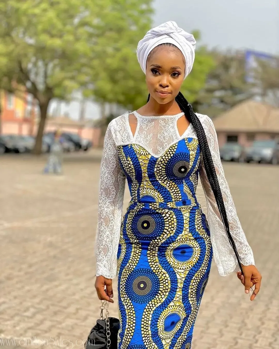 Here Are The 10 Latest Ankara And Lace Mix Styles