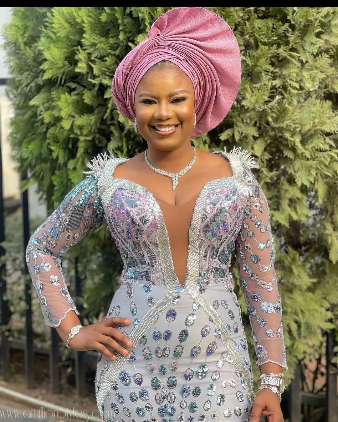 Exquisite Nigerian Lace Asoebi Styles-Volume 49