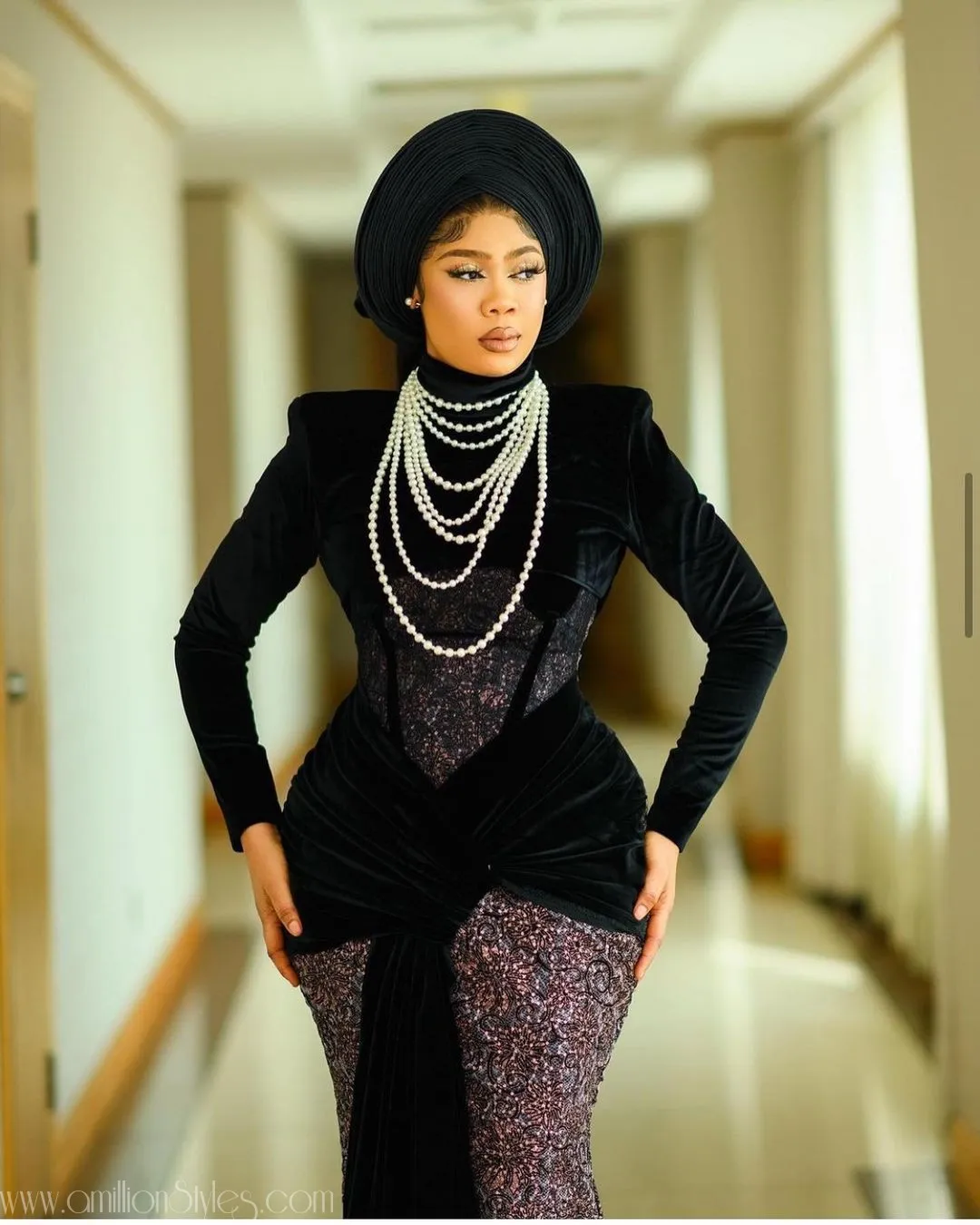Exquisite Nigerian Lace Asoebi Styles-Volume 49