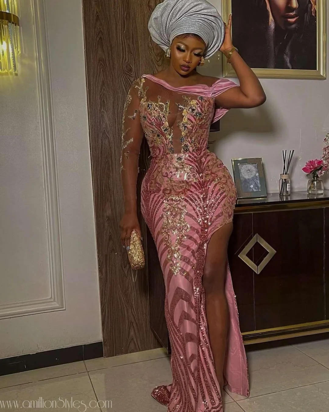 Exquisite Nigerian Lace Asoebi Styles-Volume 48