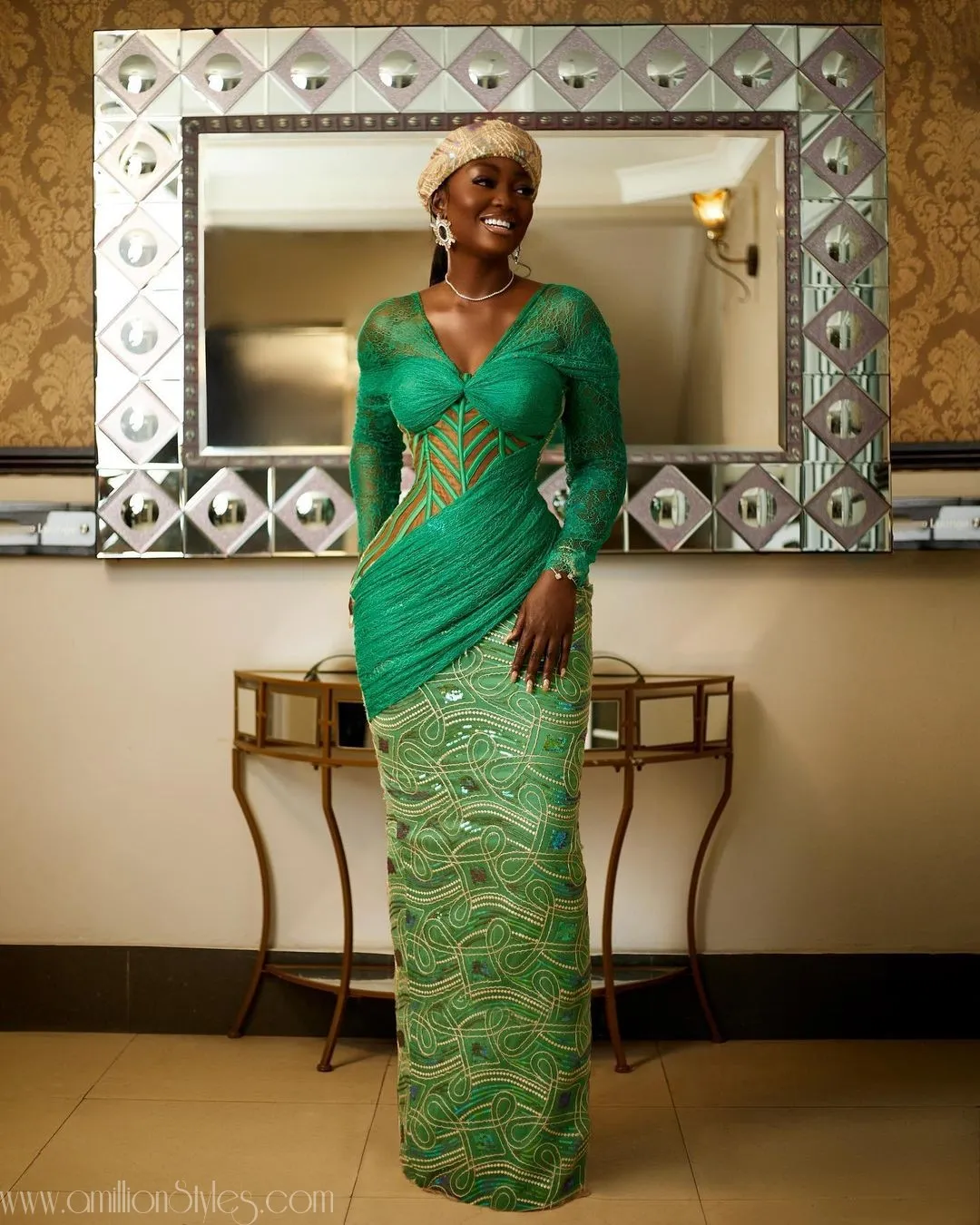 Exquisite Nigerian Lace Asoebi Styles-Volume 49