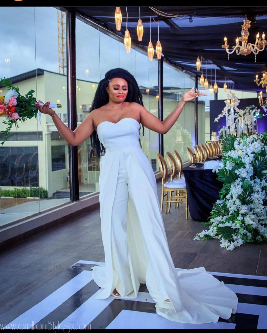 10 Litty Litty Lit Bridal Jumpsuit Styles