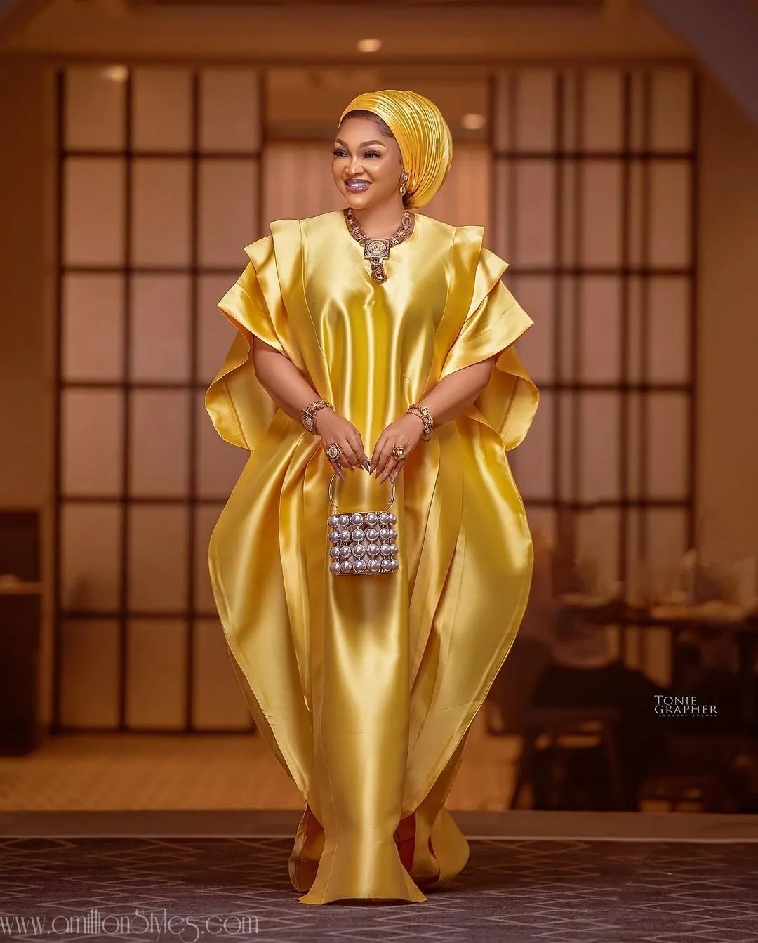 Mercy Aigbe, Others Stun In These 8 Rich Aunty Maxi Styles 