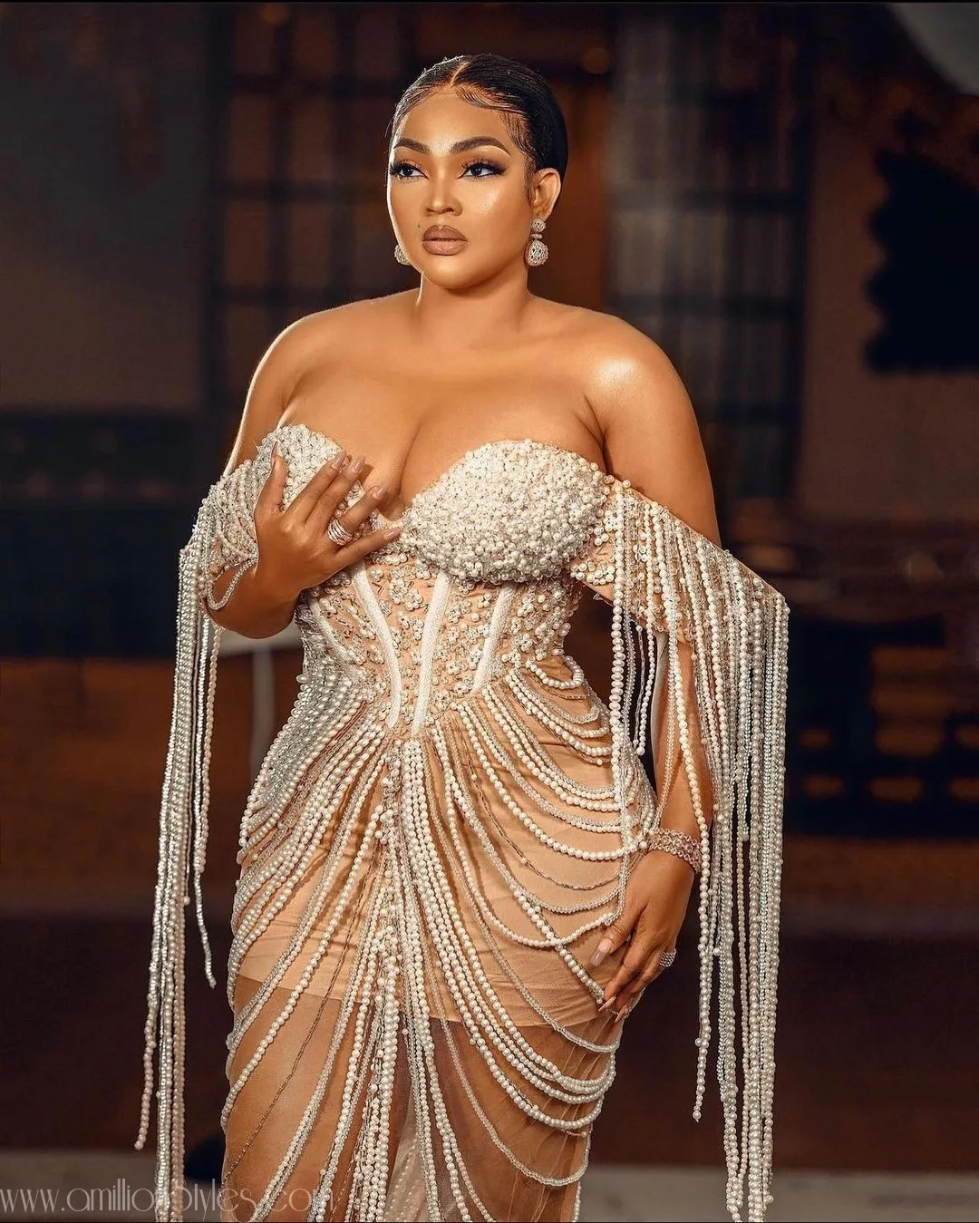 Stylish Queens Alert: Choose Between Mercy Aigbe And Laura Ikeji In Erica Moore Dress