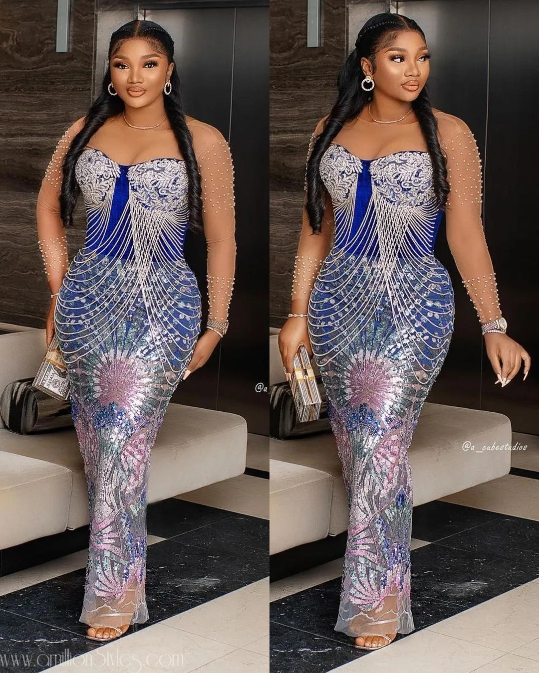 Exquisite Nigerian Lace Asoebi Styles-Volume 50