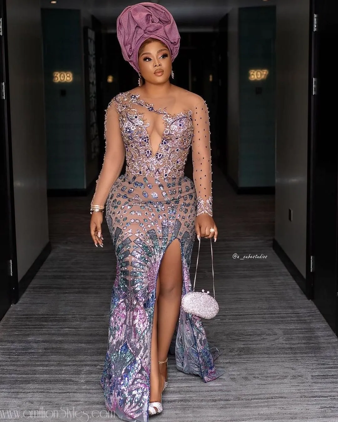 Exquisite Nigerian Lace Asoebi Styles- Volume 51