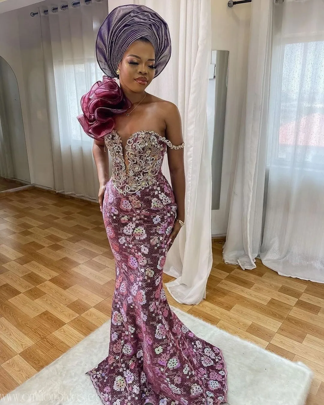 Exquisite Nigerian Lace Asoebi Styles- Volume 51