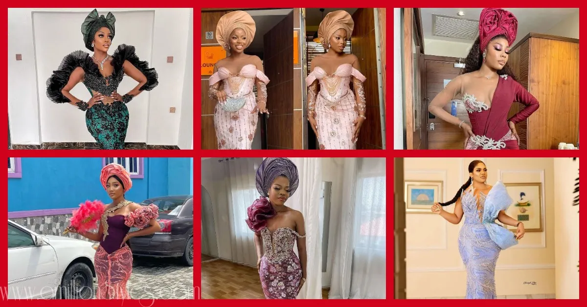 Exquisite Nigerian Lace Asoebi Styles- Volume 51