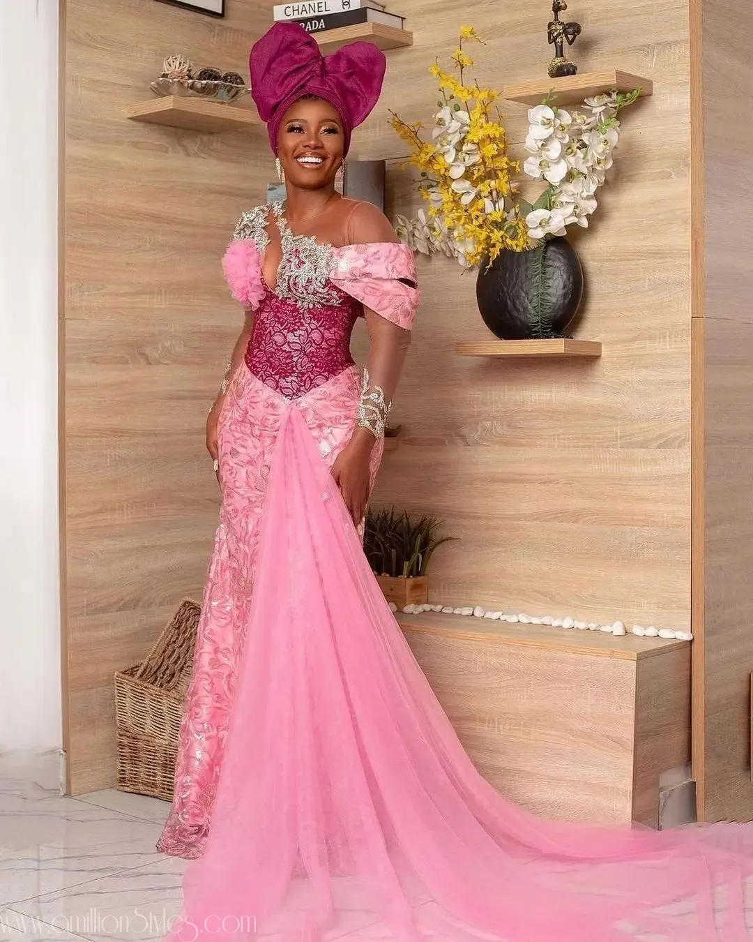 Exquisite Nigerian Lace Asoebi Styles-Volume 53