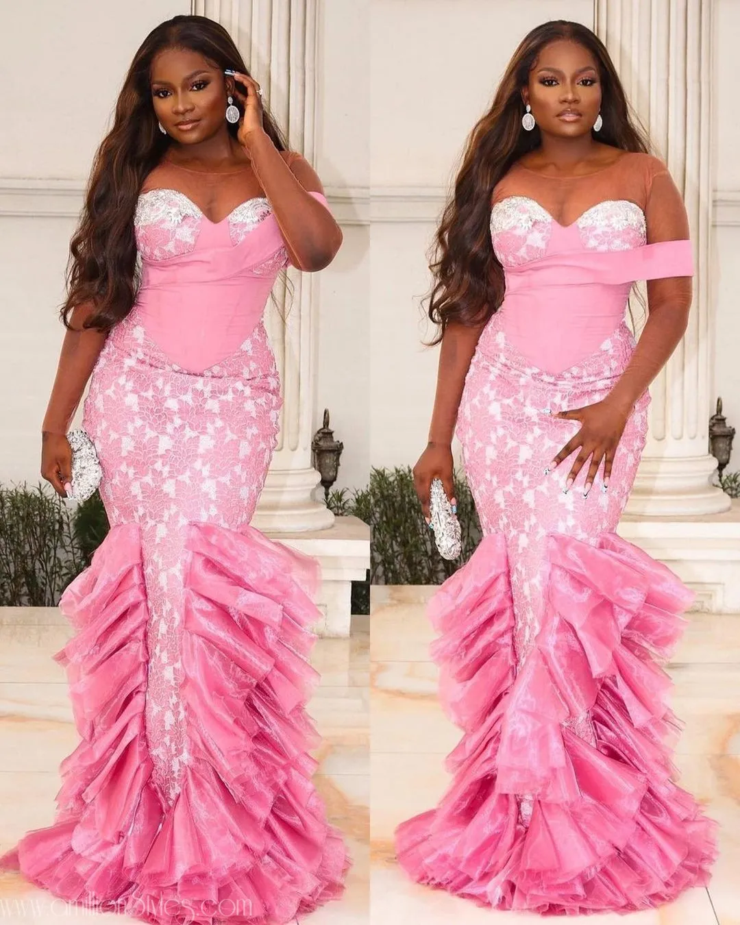 Exquisite Nigerian Lace Asoebi Styles-Volume 53