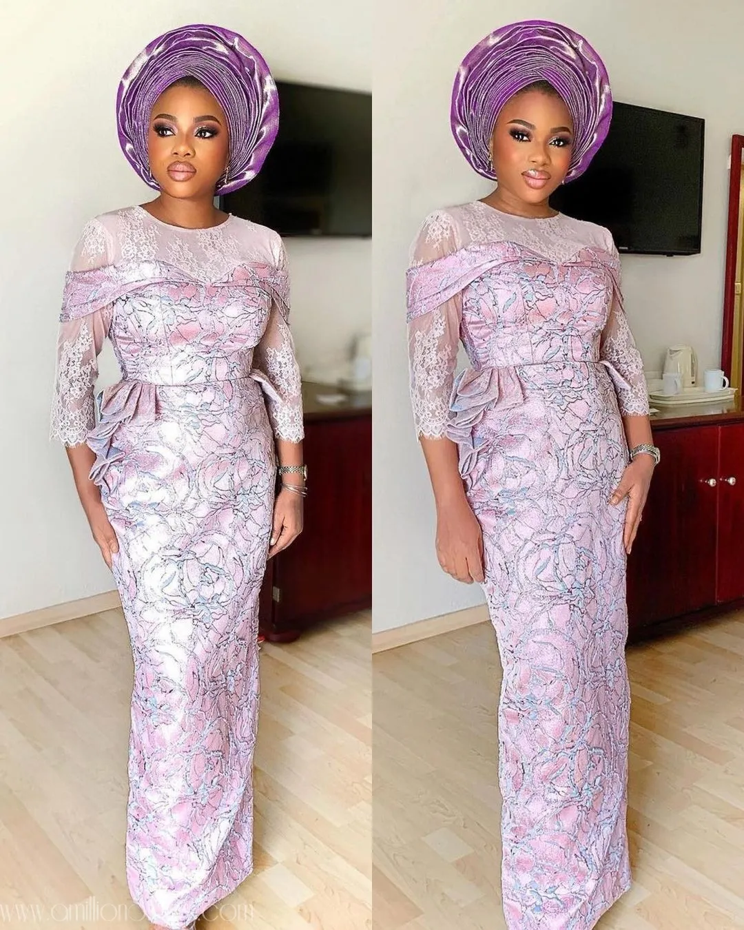 Exquisite Nigerian Lace Asoebi Styles-Volume 53
