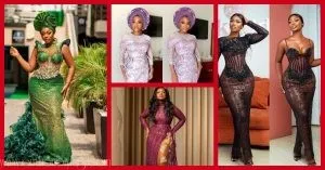 Exquisite Nigerian Lace Asoebi Styles-Volume 53