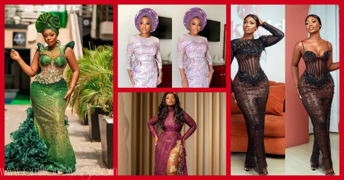 Exquisite Nigerian Lace Asoebi Styles-Volume 53