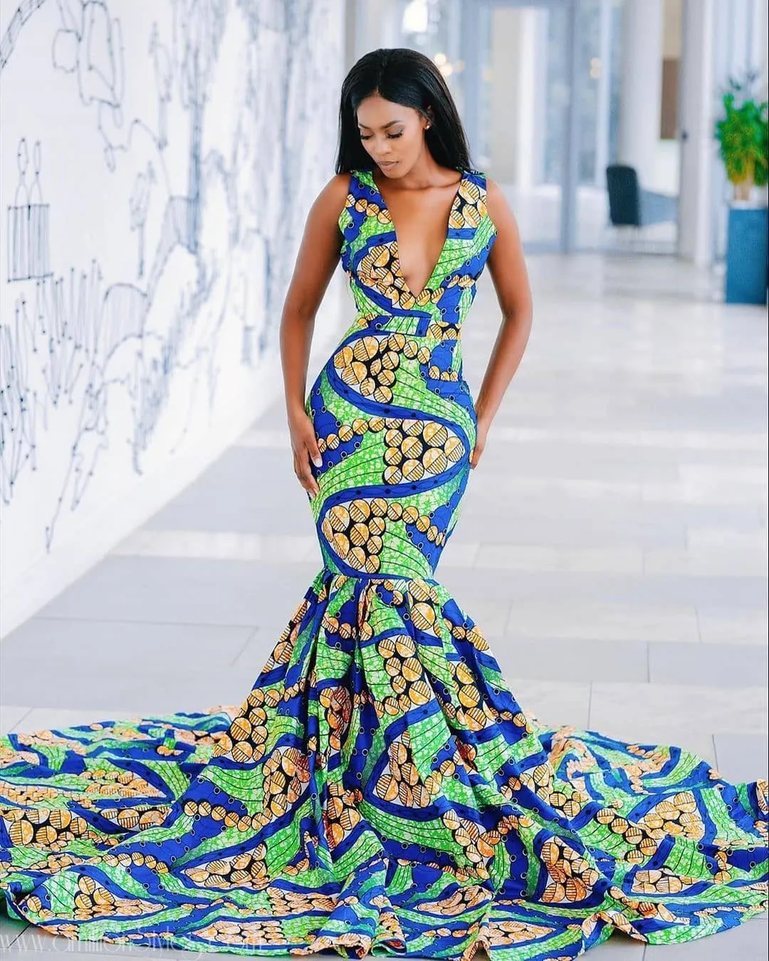 Swoon Over These 12 Beautiful Long Ankara Dresses