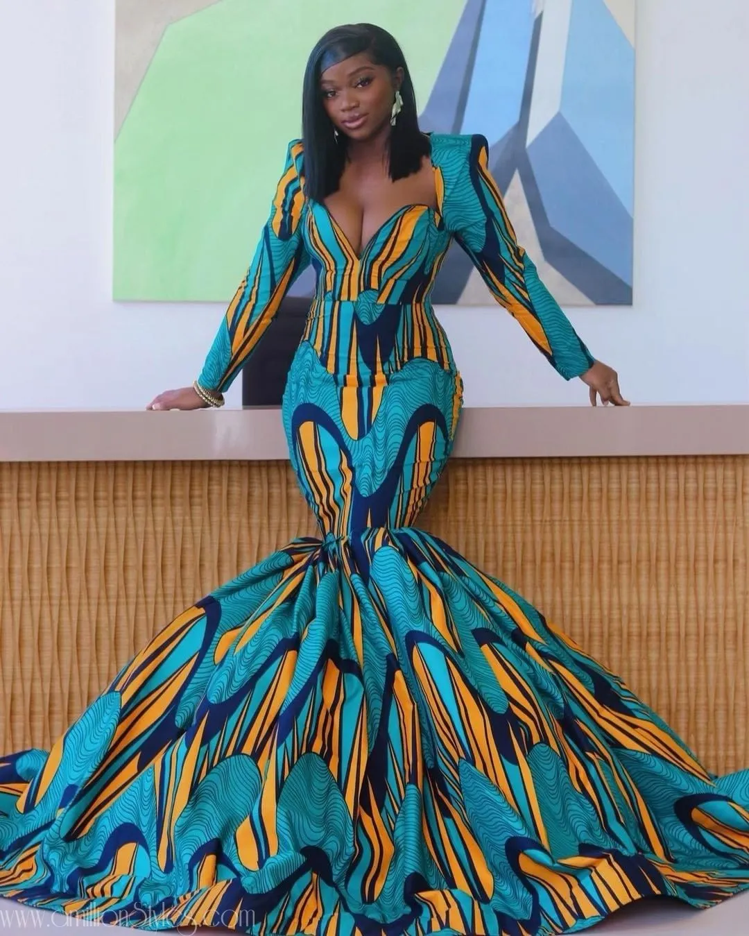 Swoon Over These 12 Beautiful Long Ankara Dresses