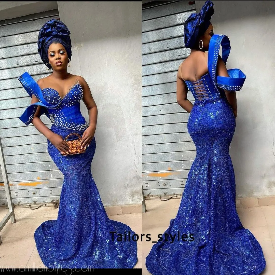 Exquisite Nigerian Lace Asoebi Styles-Volume 55