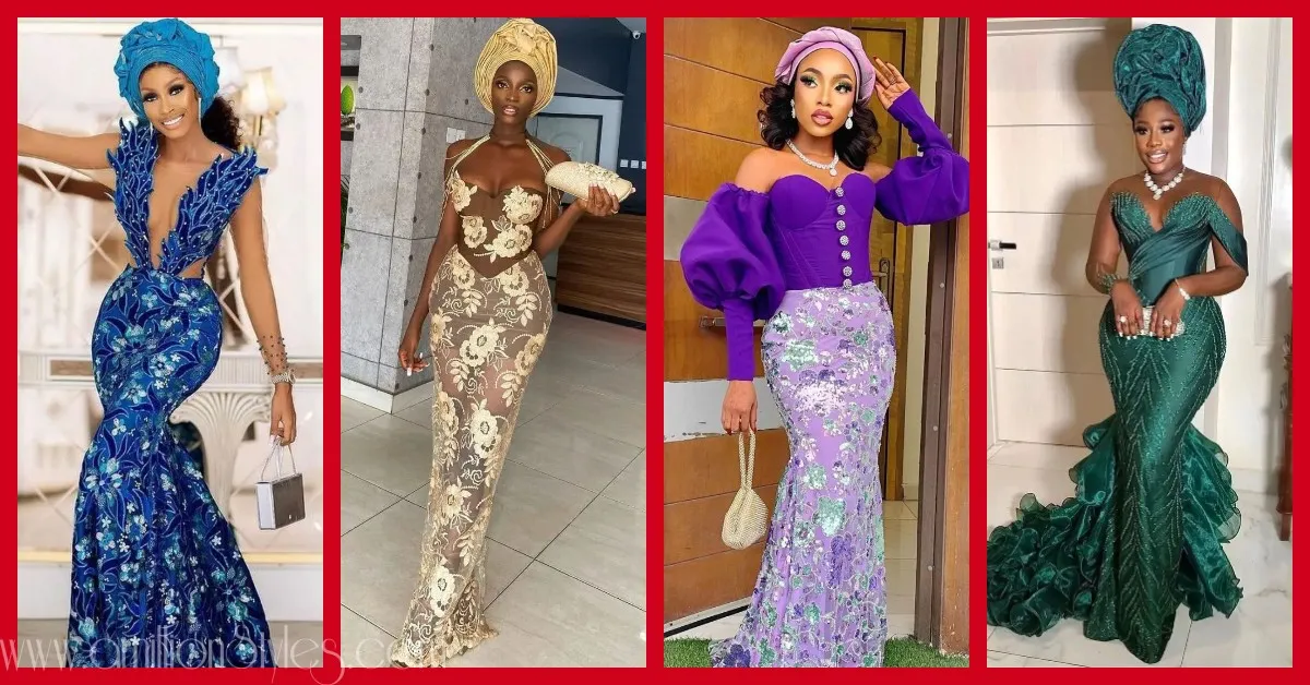 Exquisite Nigerian Lace Asoebi Styles-Volume 55