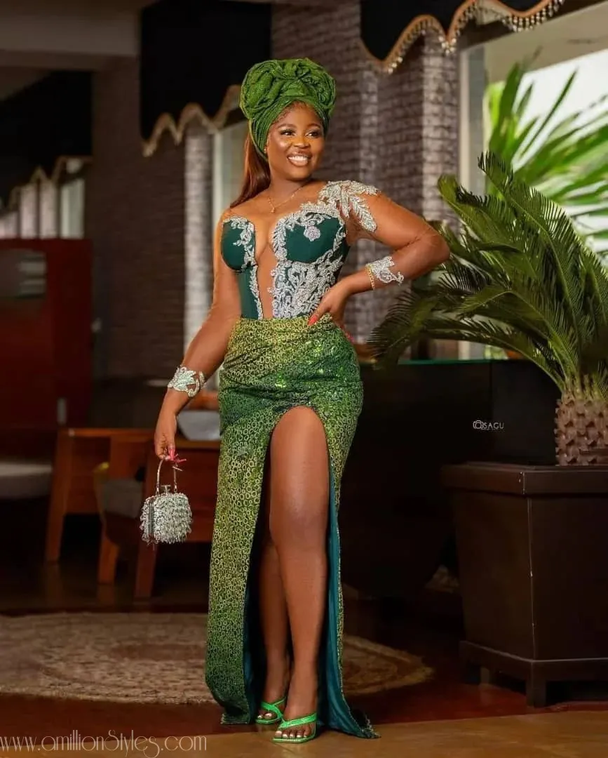 Beautiful Celebrity Asoebi Styles At Rita Dominic's Wedding
