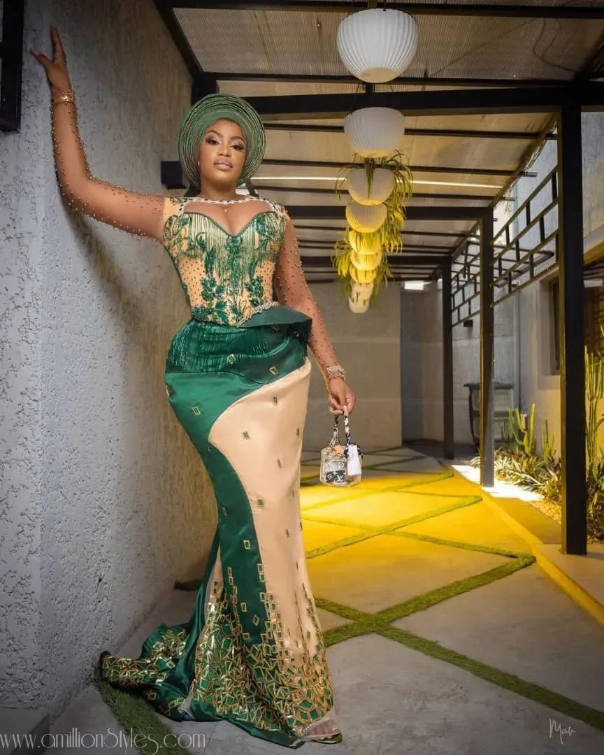 Beautiful Celebrity Asoebi Styles At Rita Dominic's Wedding