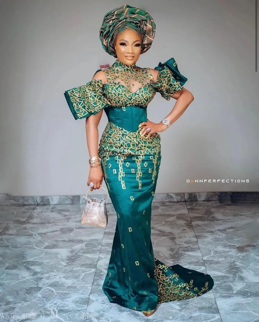 Beautiful Celebrity Asoebi Styles At Rita Dominic's Wedding