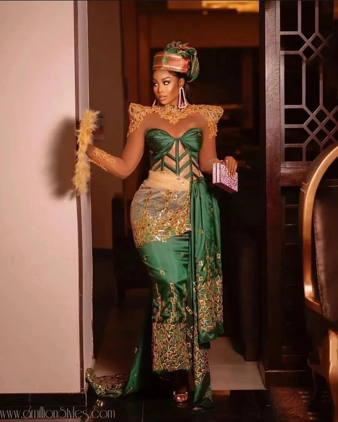 Beautiful Celebrity Asoebi Styles At Rita Dominic's Wedding