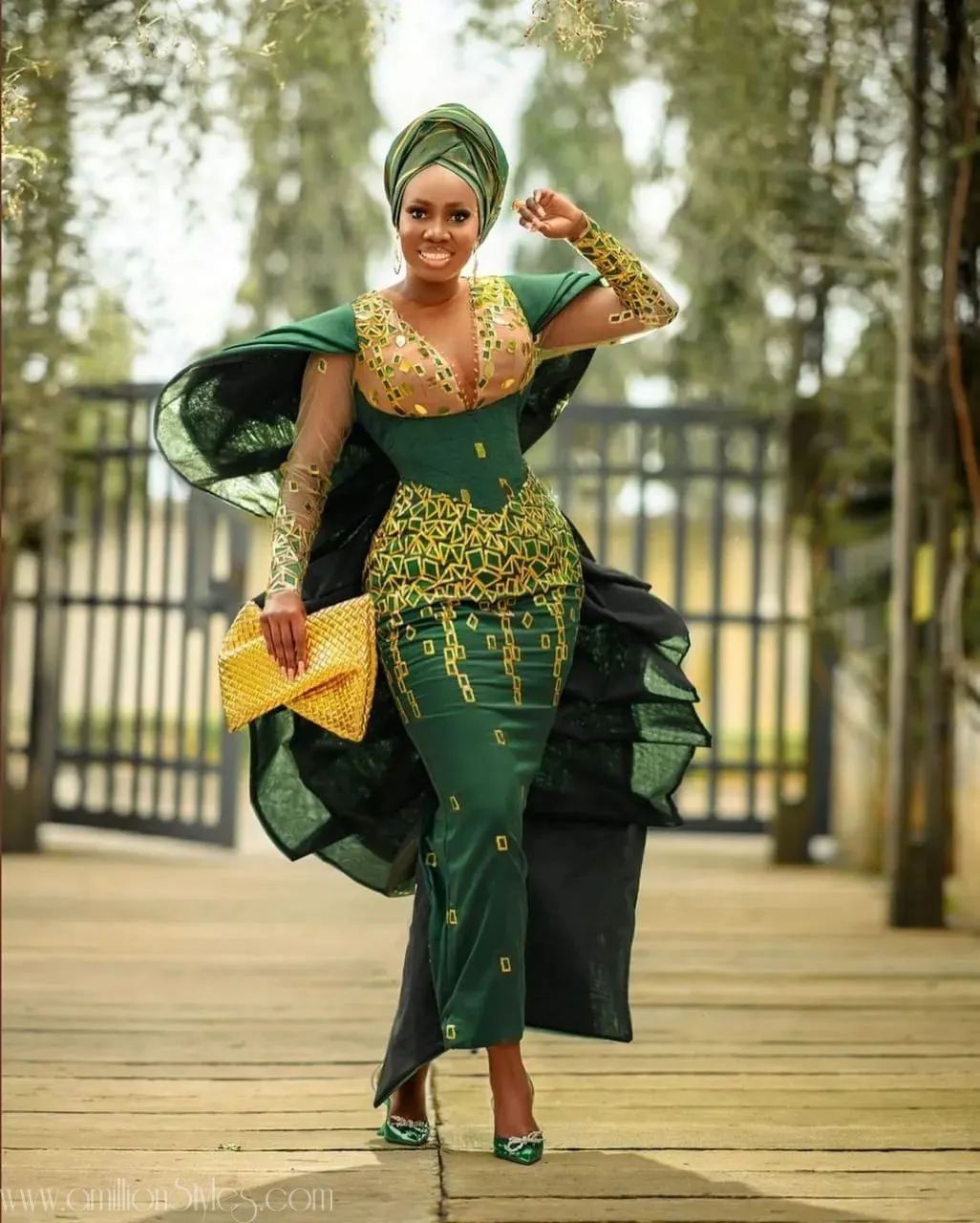 Beautiful Celebrity Asoebi Styles At Rita Dominic's Wedding