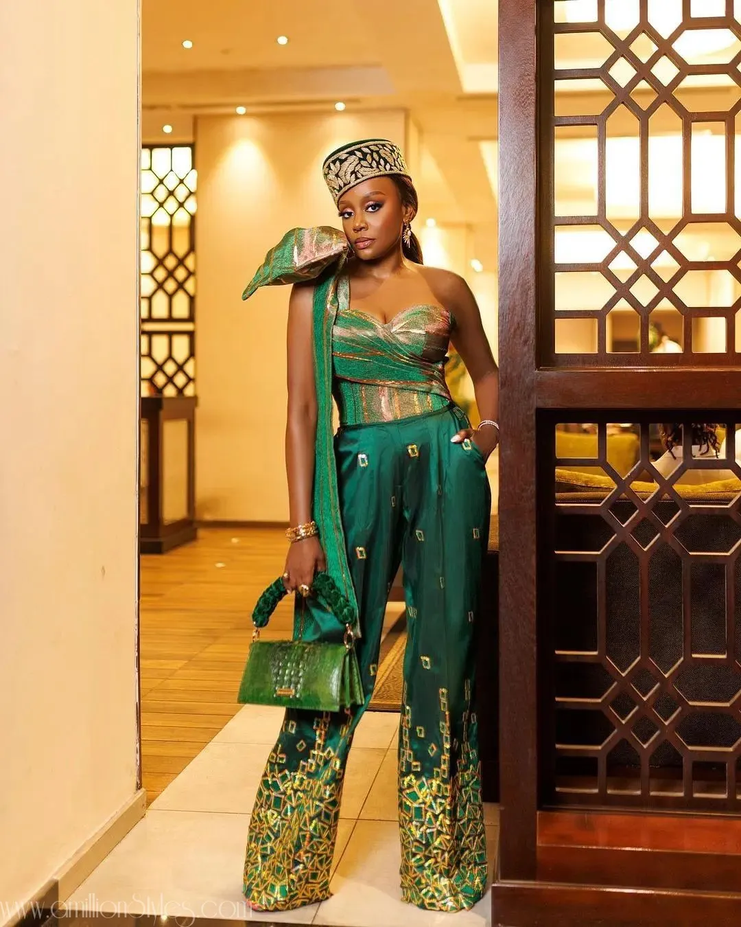 Beautiful Celebrity Asoebi Styles At Rita Dominic's Wedding