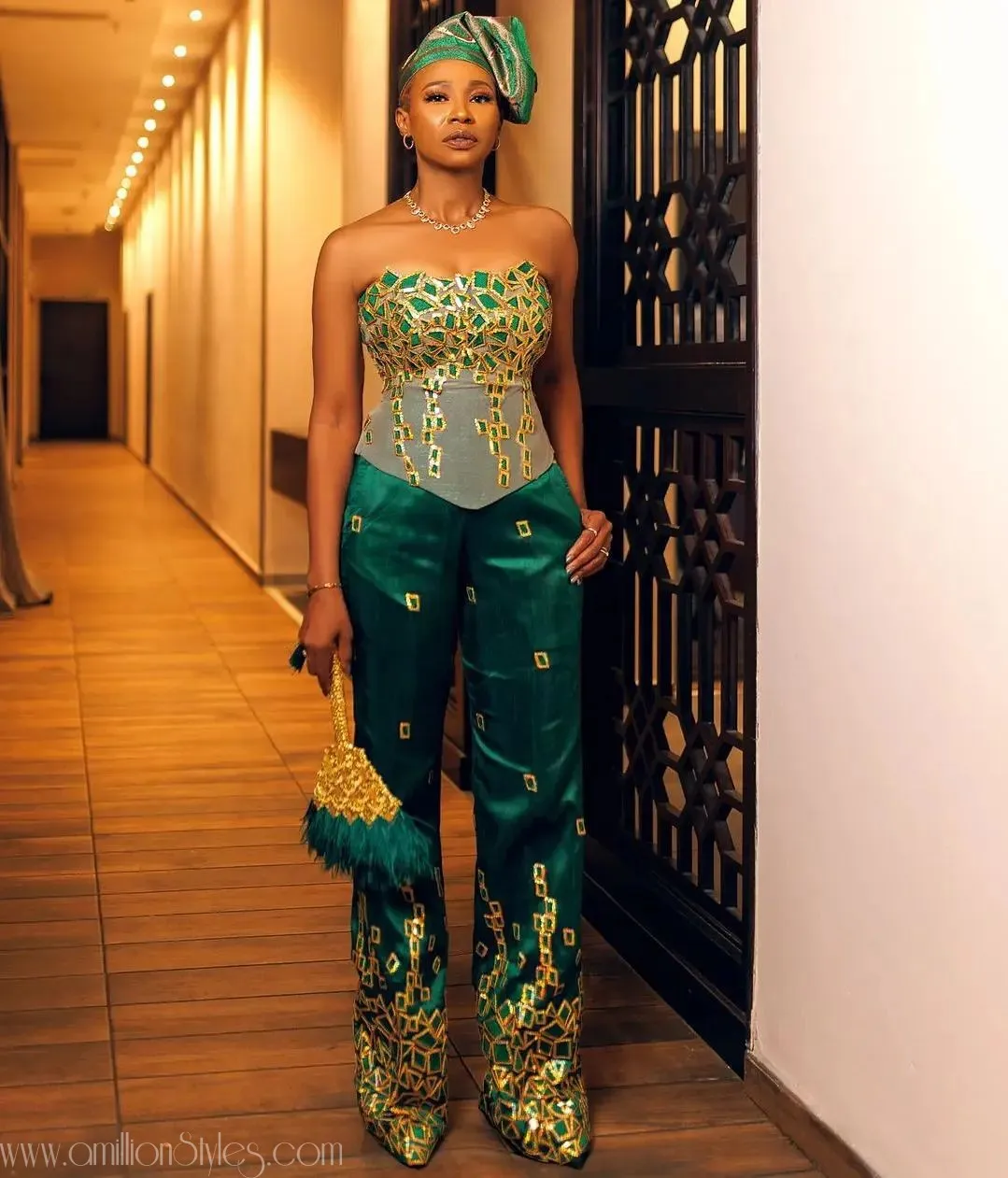 Beautiful Celebrity Asoebi Styles At Rita Dominic's Wedding