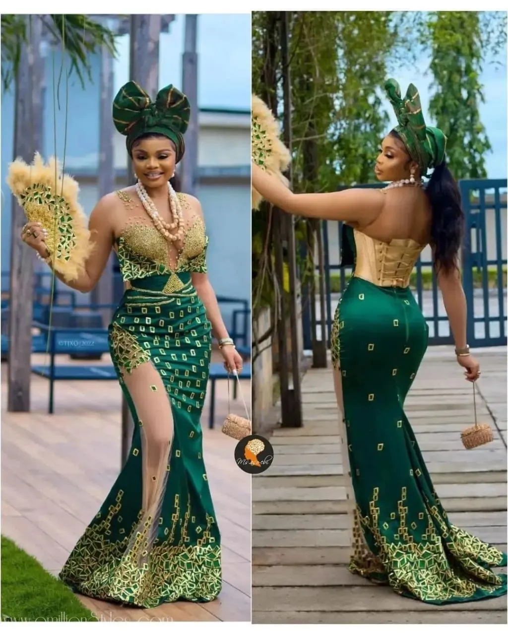 Beautiful Celebrity Asoebi Styles At Rita Dominic's Wedding