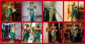 Beautiful Celebrity Asoebi Styles At Rita Dominic's Wedding