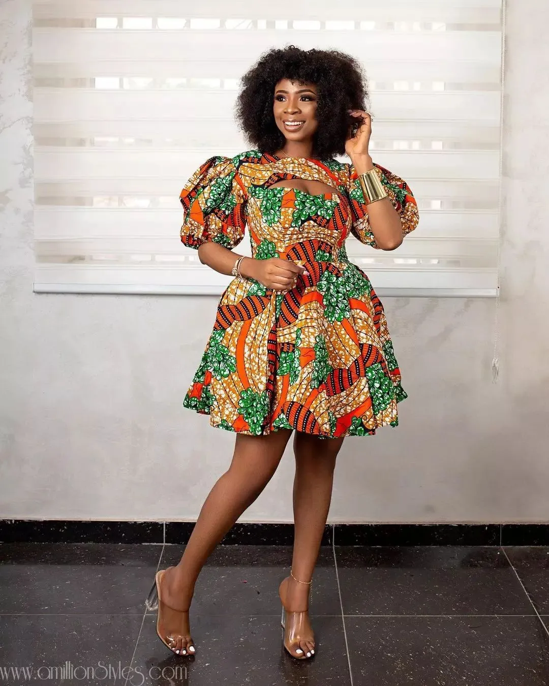 12 Fabulous Short Ankara Dresses From The Streets
