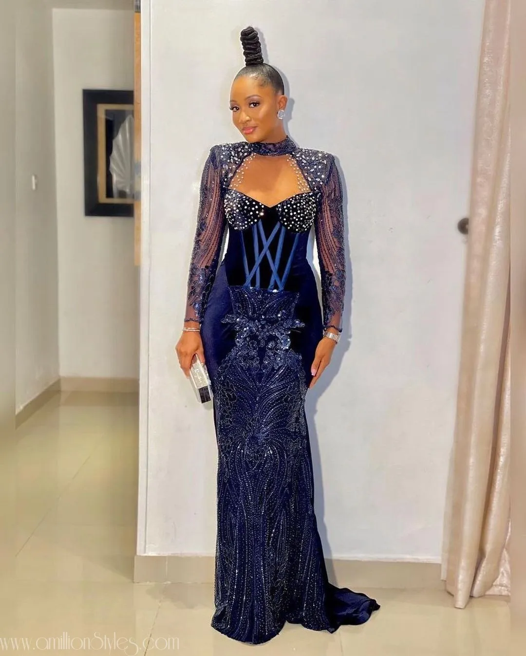 Exquisite Nigerian Lace Asoebi Styles-Volume 55