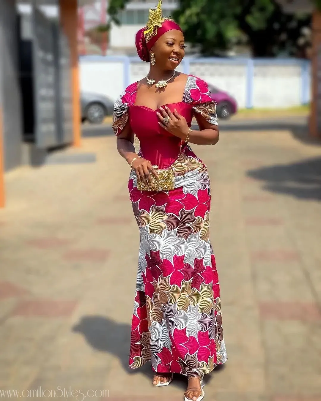 10 Beautiful Long Ankara Styles For Women