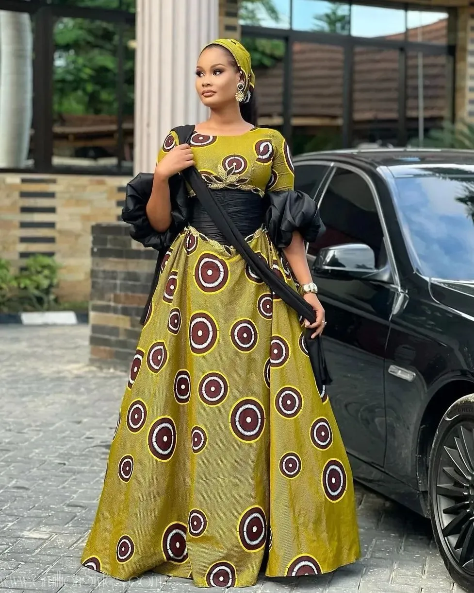 10 Beautiful Long Ankara Styles For Women
