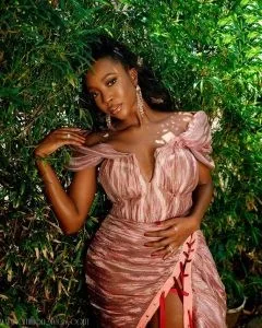 Ini-Dima Slayed Her Birthday Photoshoot in Lanre Dasilva Dress