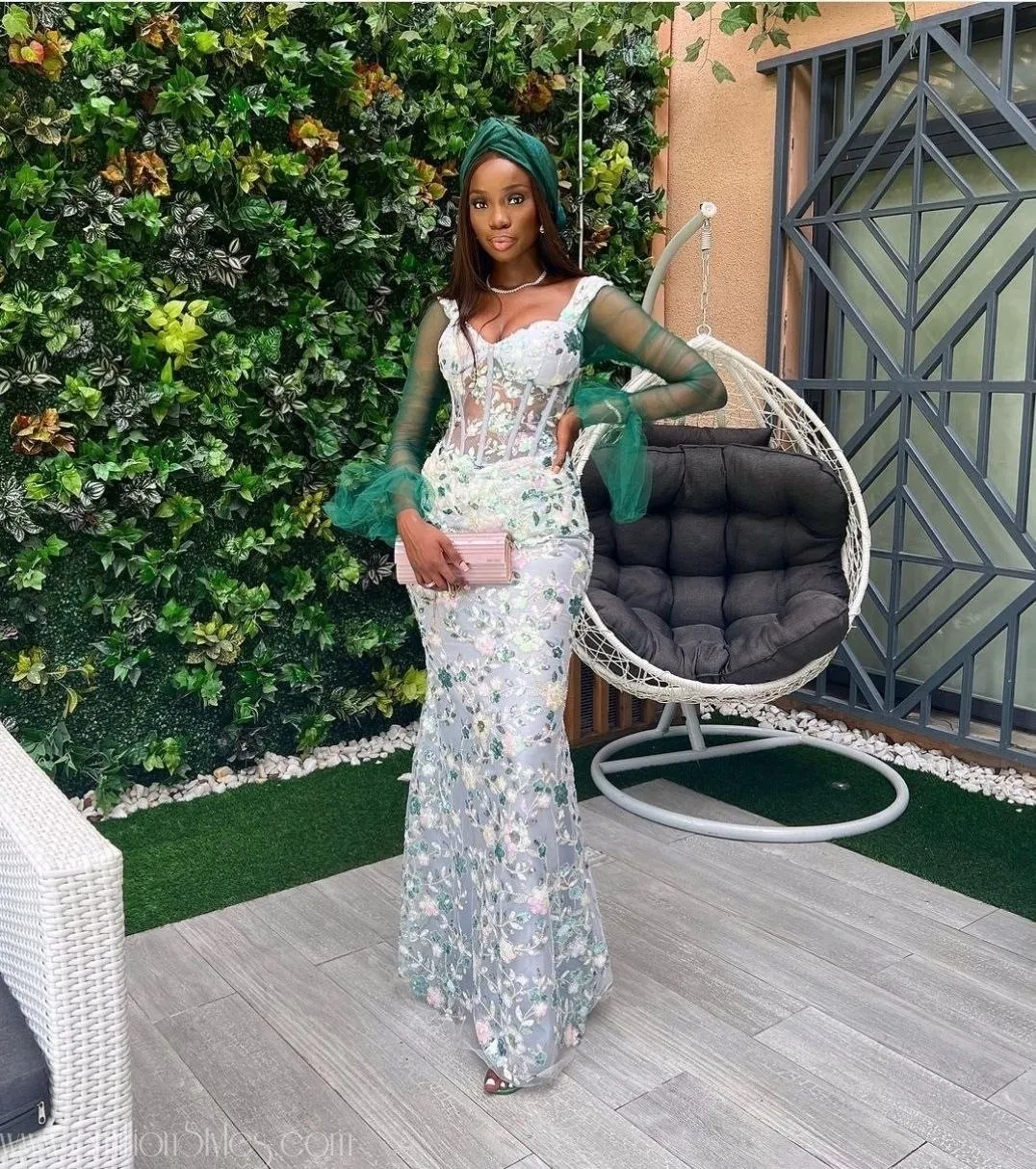 Exquisite Nigerian Lace Asoebi Styles-Volume 59