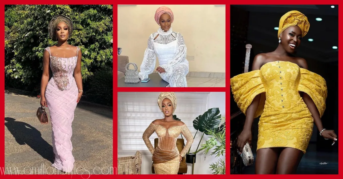 Exquisite Nigerian Lace Asoebi Styles-Volume 58