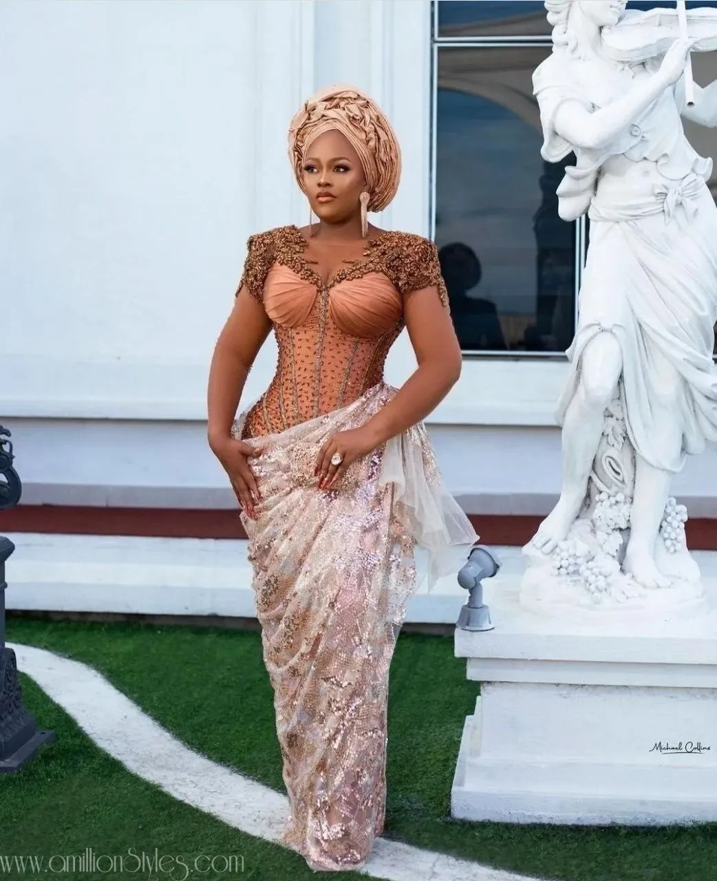 Exquisite Nigerian Lace Asoebi Styles-Volume 59