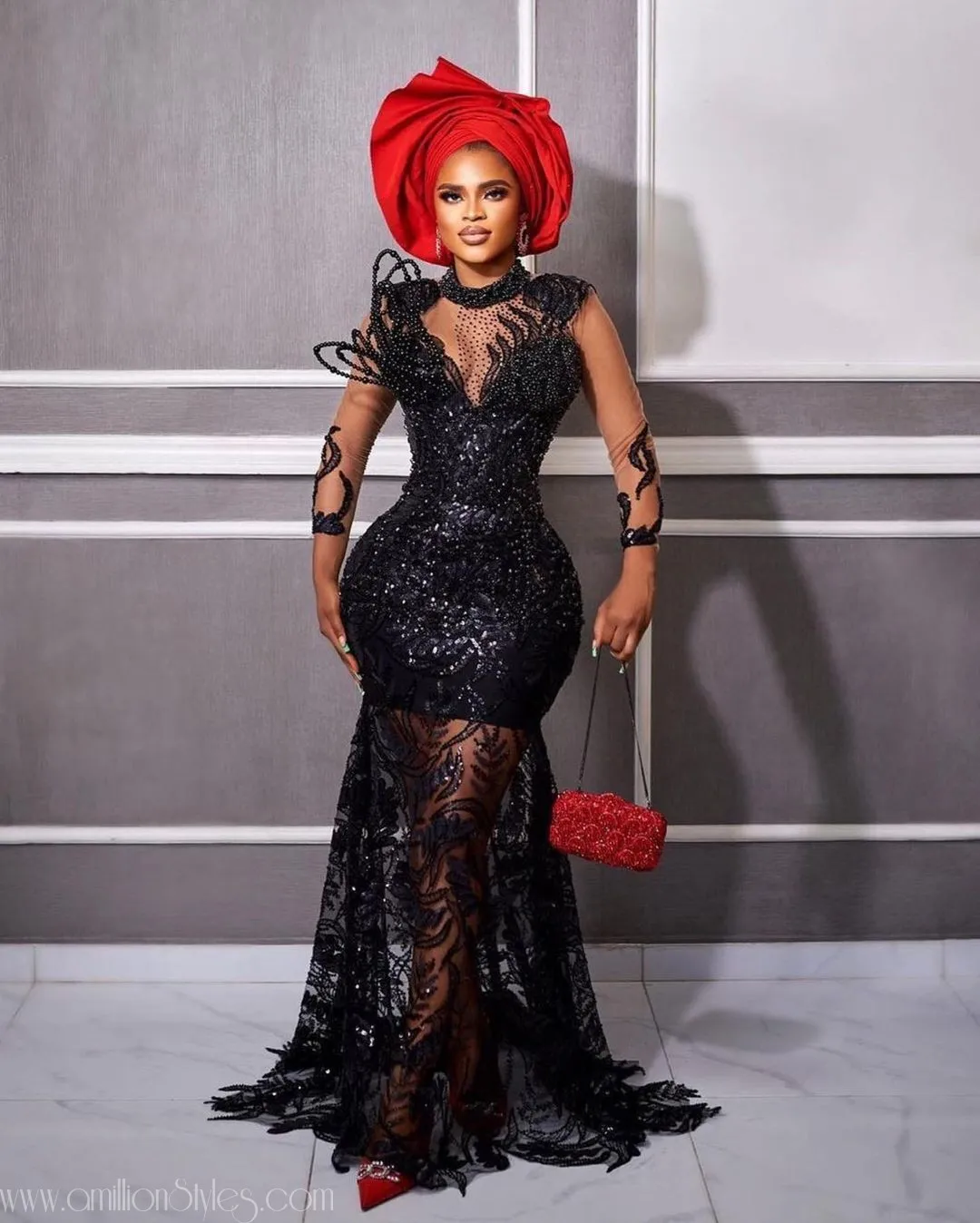 Exquisite Nigerian Lace Asoebi Styles-Volume 57
