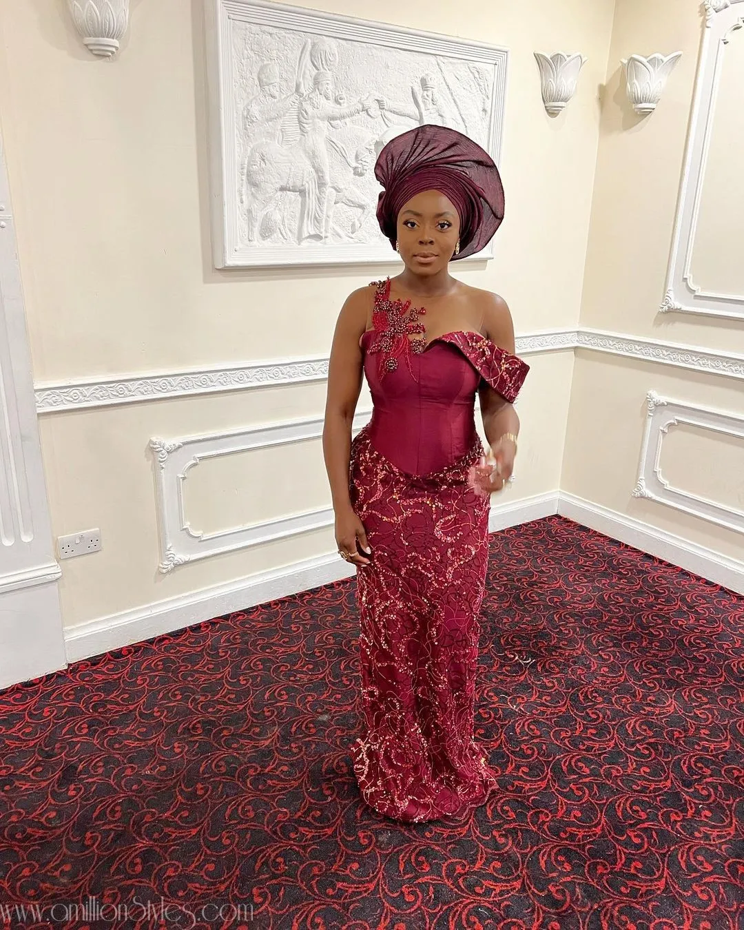 Exquisite Nigerian Lace Asoebi Styles-Volume 56
