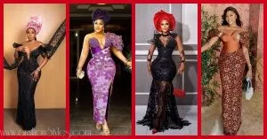 Exquisite Nigerian Lace Asoebi Styles-Volume 57
