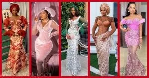 Exquisite Nigerian Lace Asoebi Styles-Volume 59