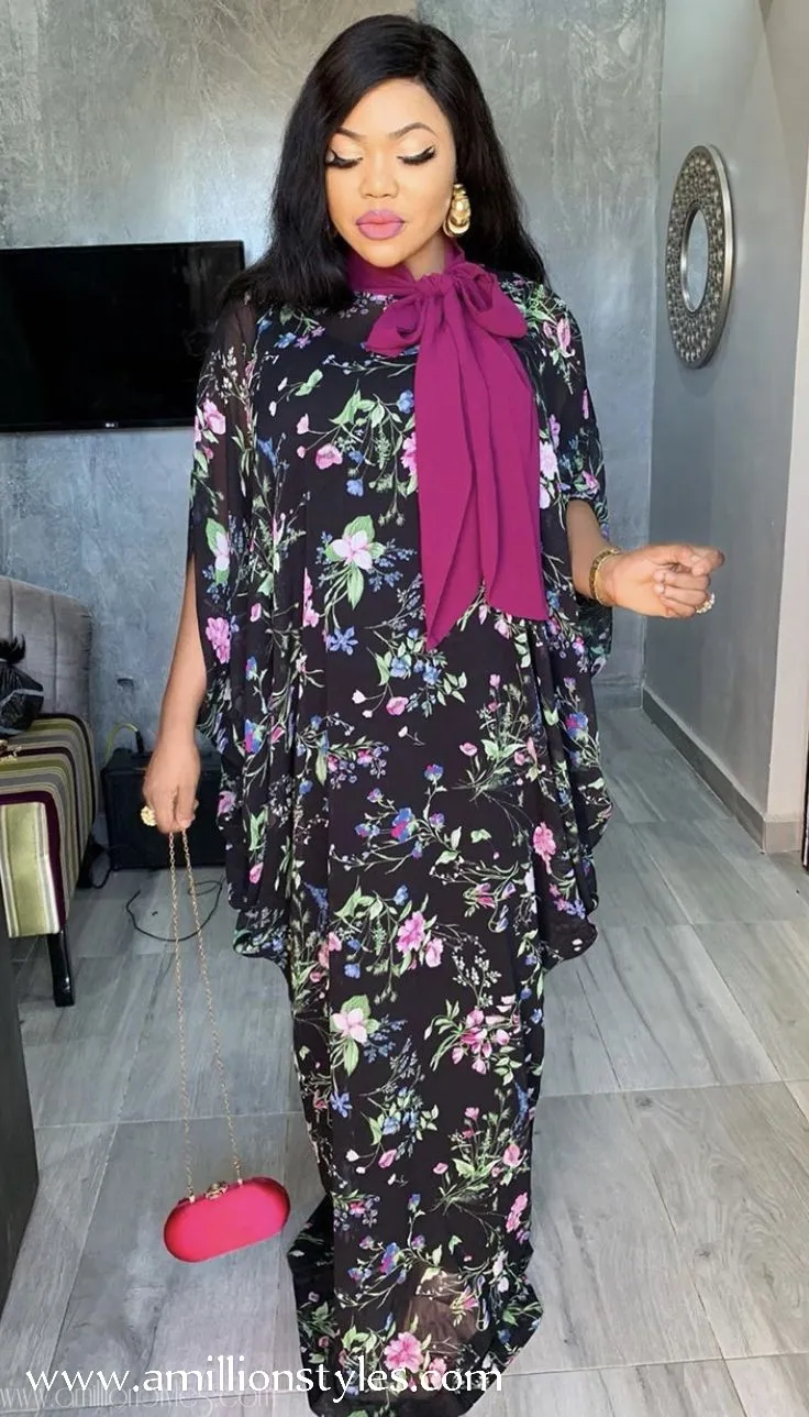Chiffon Bubu Gown Styles for Ladies in 2022